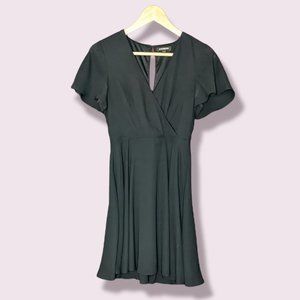 Express Little Black Flowy Dress